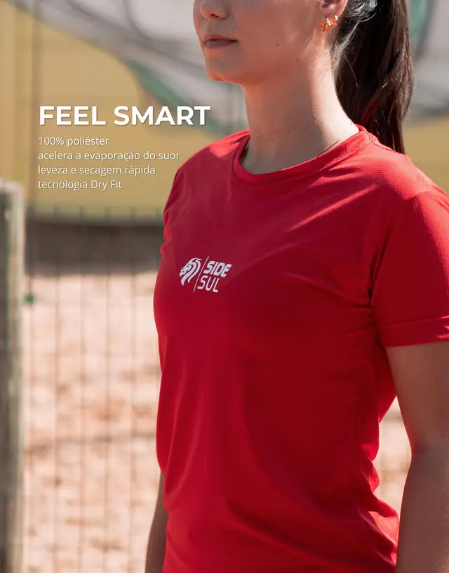 Tecido Feel Smart — dry fit 100% poliéster